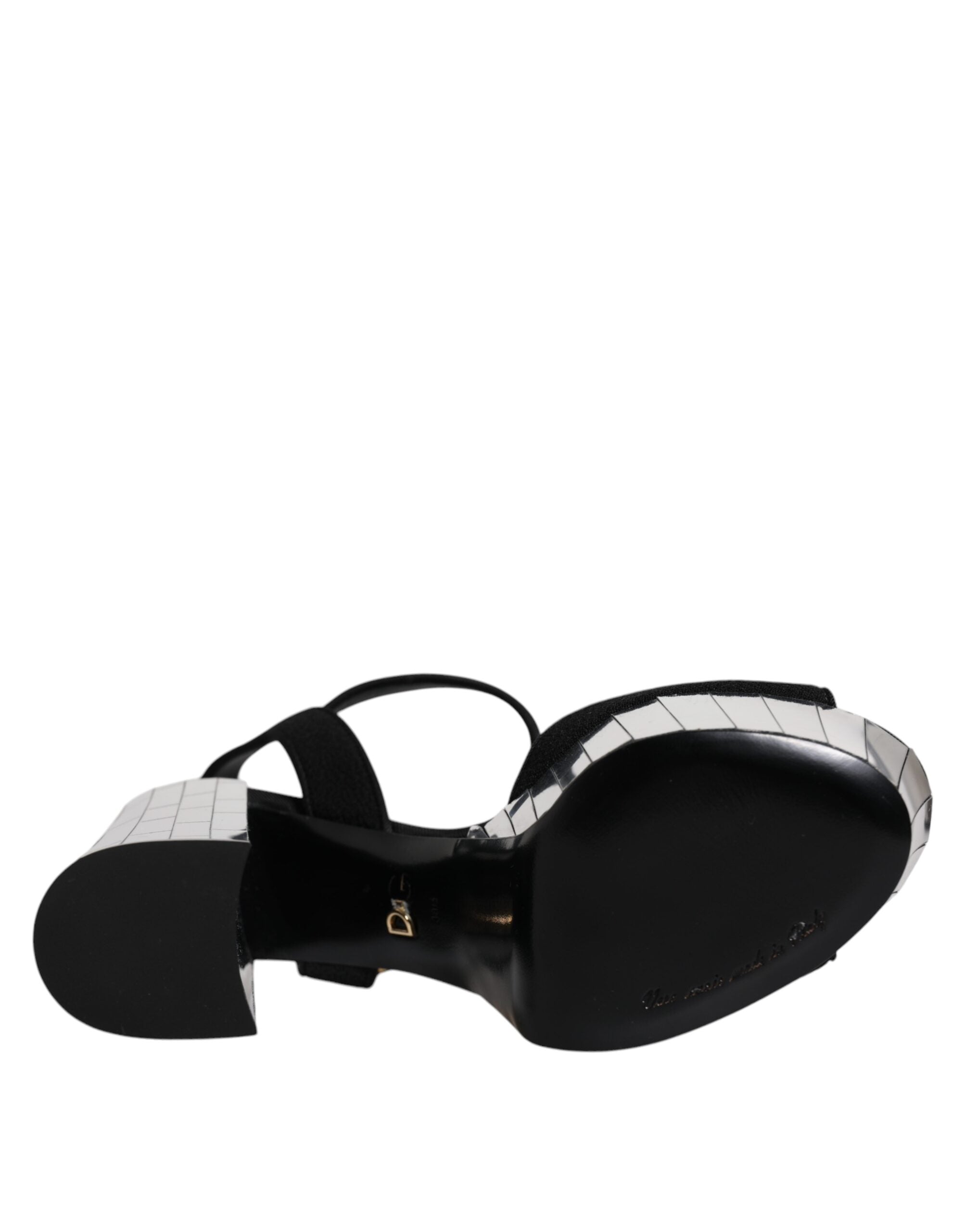 Dolce & Gabbana Black Mirror Heels Platform Sandals Shoes -   -  Dolce & Gabbana.