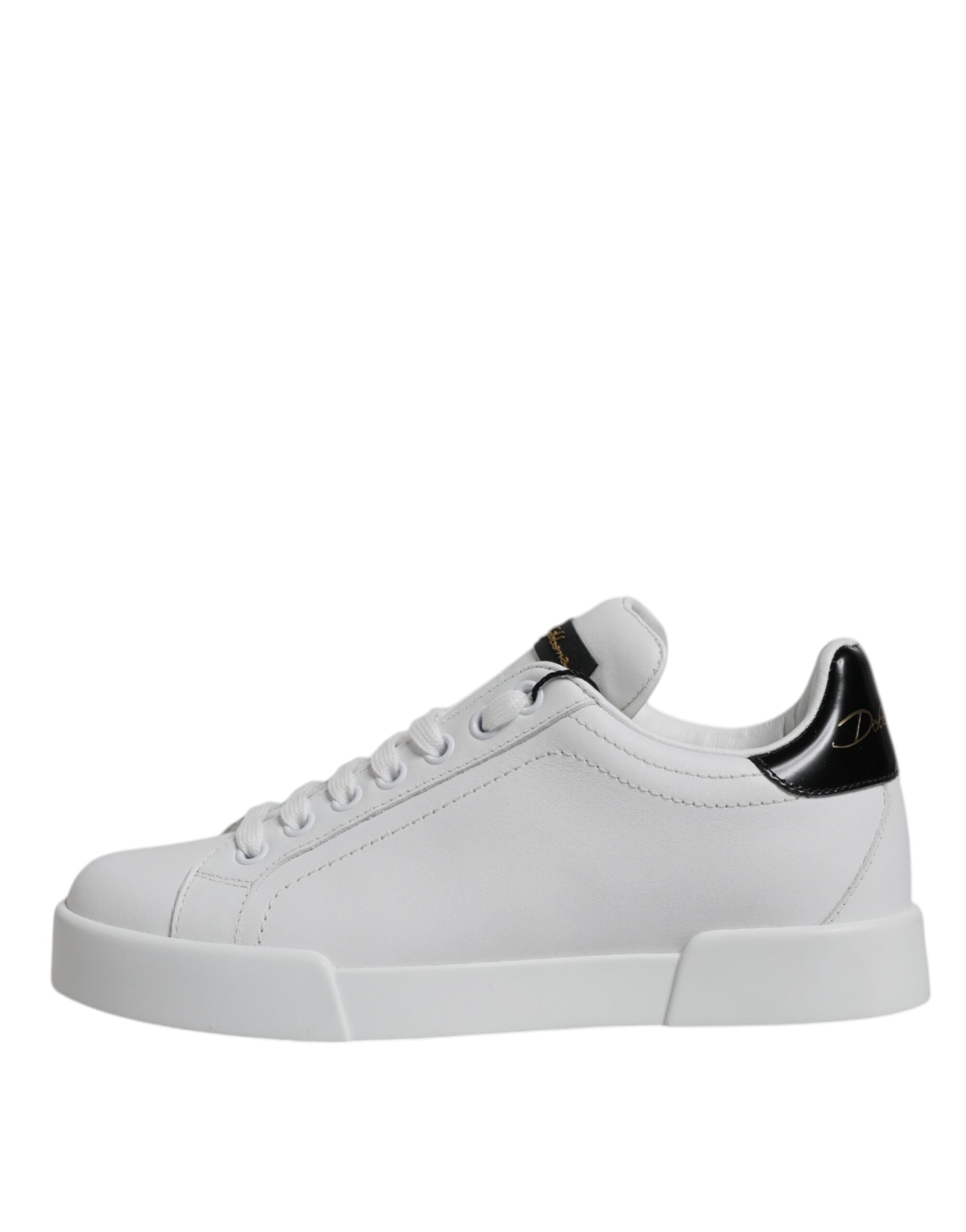 Dolce & Gabbana White Leather Classic Low Top Sneakers Shoes -   -  Dolce & Gabbana.