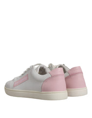 Dolce & Gabbana White Classic Calf Leather Sneakers Shoes -   -  Dolce & Gabbana.