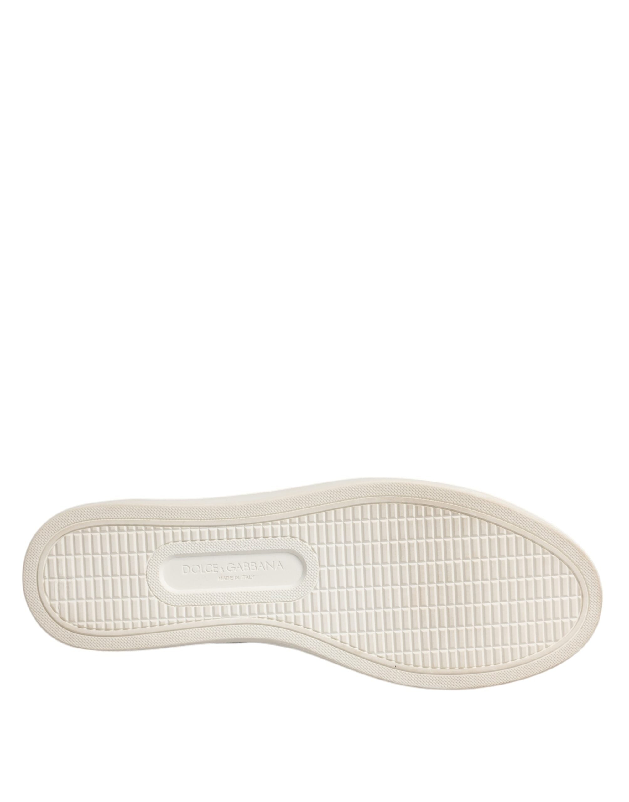 Dolce & Gabbana White Classic Calf Leather Sneakers Shoes -   -  Dolce & Gabbana.