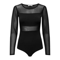 Only Black Cotton Bodysuit -   -  Only.