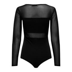 Only Black Cotton Bodysuit -   -  Only.