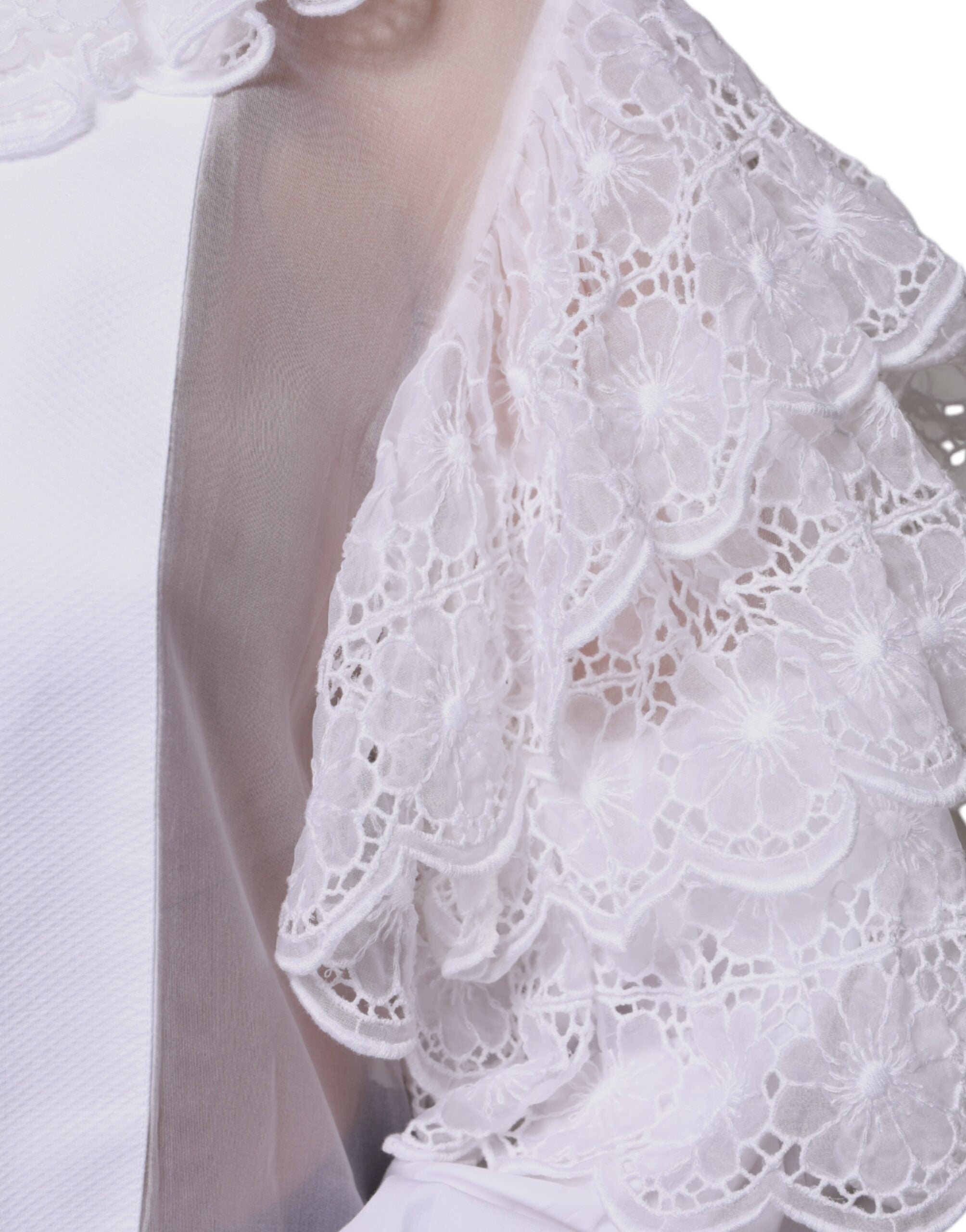 Dolce & Gabbana White Cotton Poplin Shirt Dress Blouse Top -   -  Dolce & Gabbana.