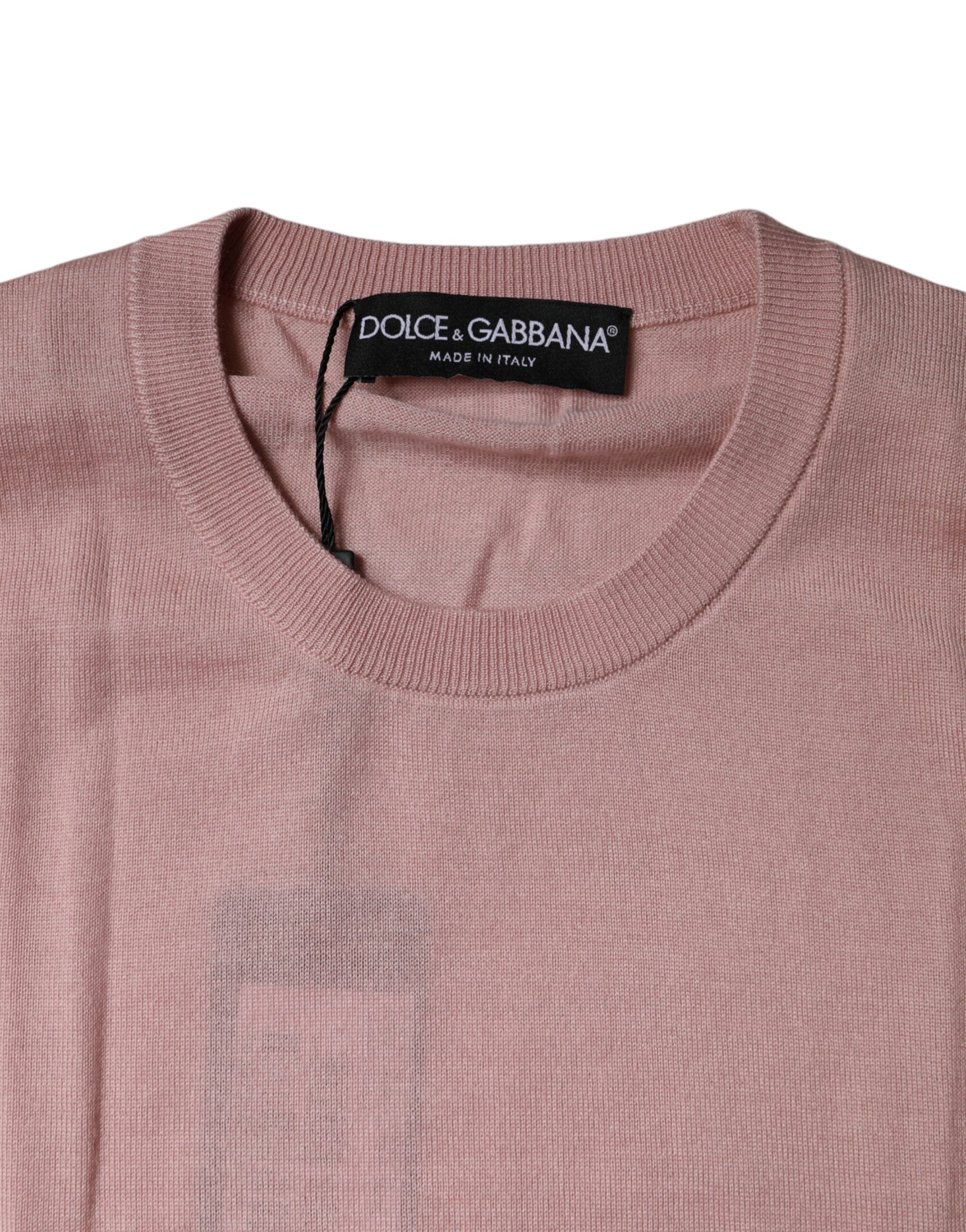 Dolce & Gabbana Pink Cashmere Knitted Sleeveless Tank Top -   -  Dolce & Gabbana.
