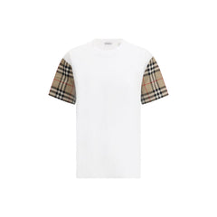Burberry Check Archive Sleeve T-shirt -   -  Burberry.