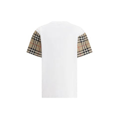 Burberry Check Archive Sleeve T-shirt -   -  Burberry.