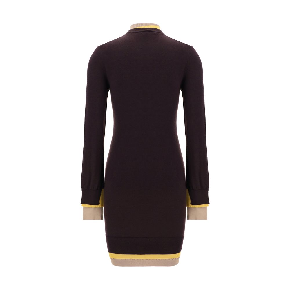 Fendi Turtleneck mini Dress -   -  Fendi.