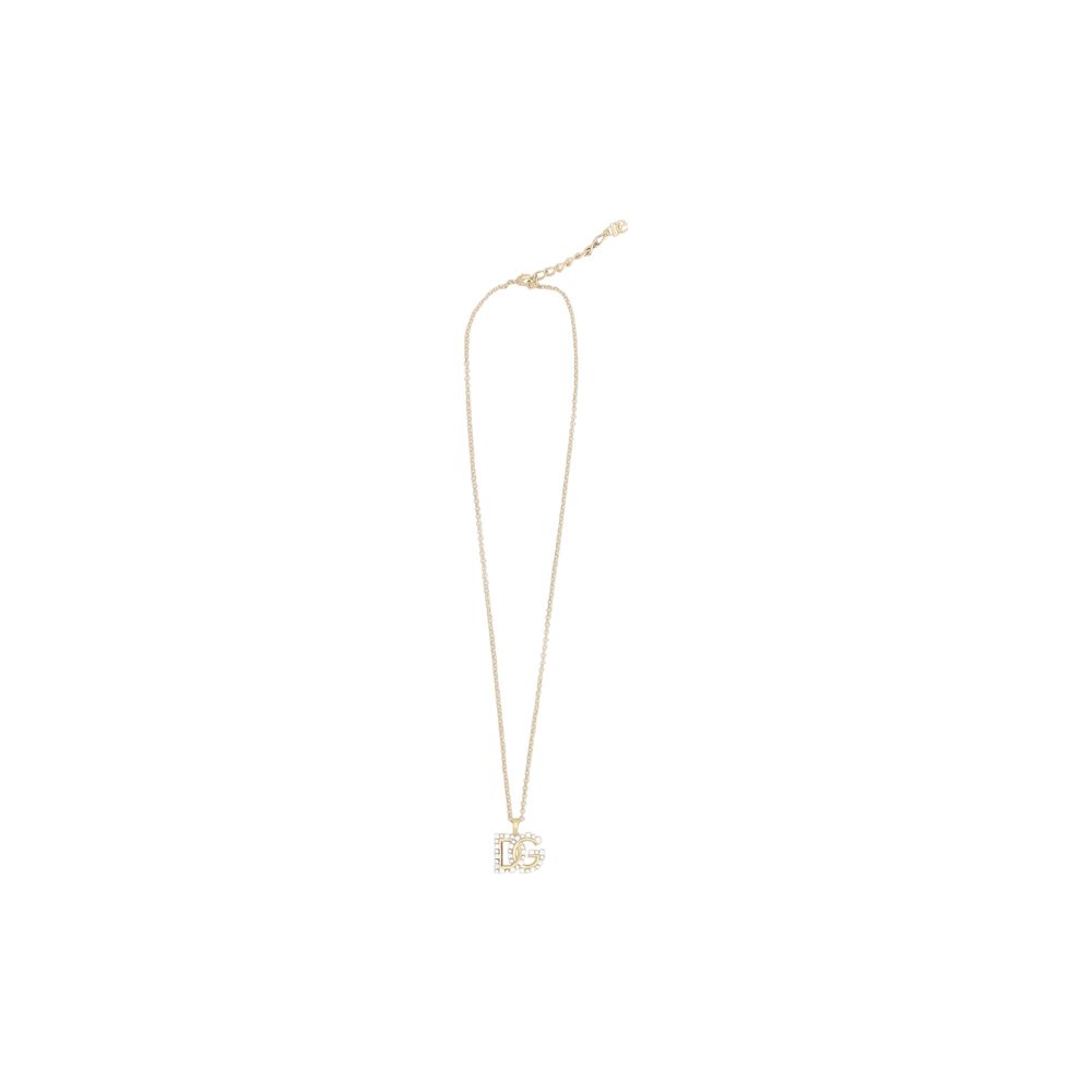 Dolce & Gabbana Rhinestone logo Necklace -   -  Dolce & Gabbana.