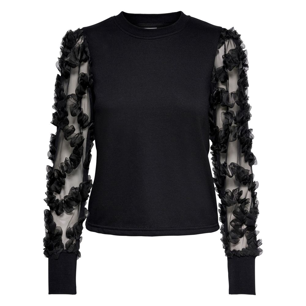 Jacqueline De Yong Black Cotton Sweater -   -  Jacqueline De Yong.