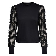 Jacqueline De Yong Black Cotton Sweater -   -  Jacqueline De Yong.