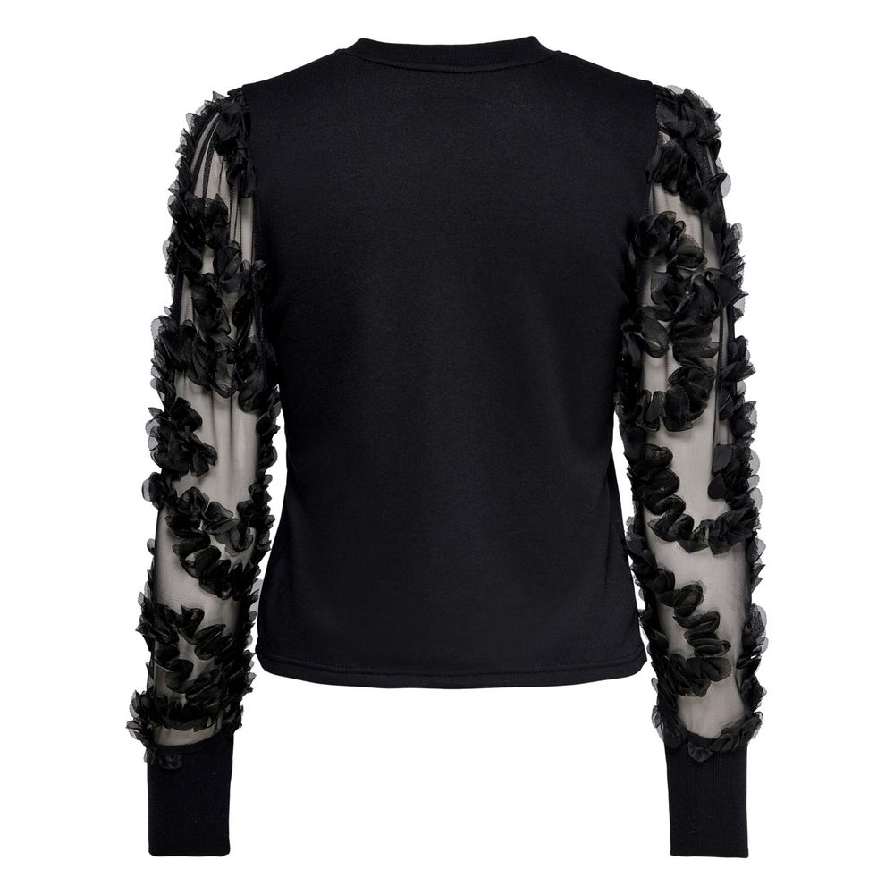 Jacqueline De Yong Black Cotton Sweater -   -  Jacqueline De Yong.