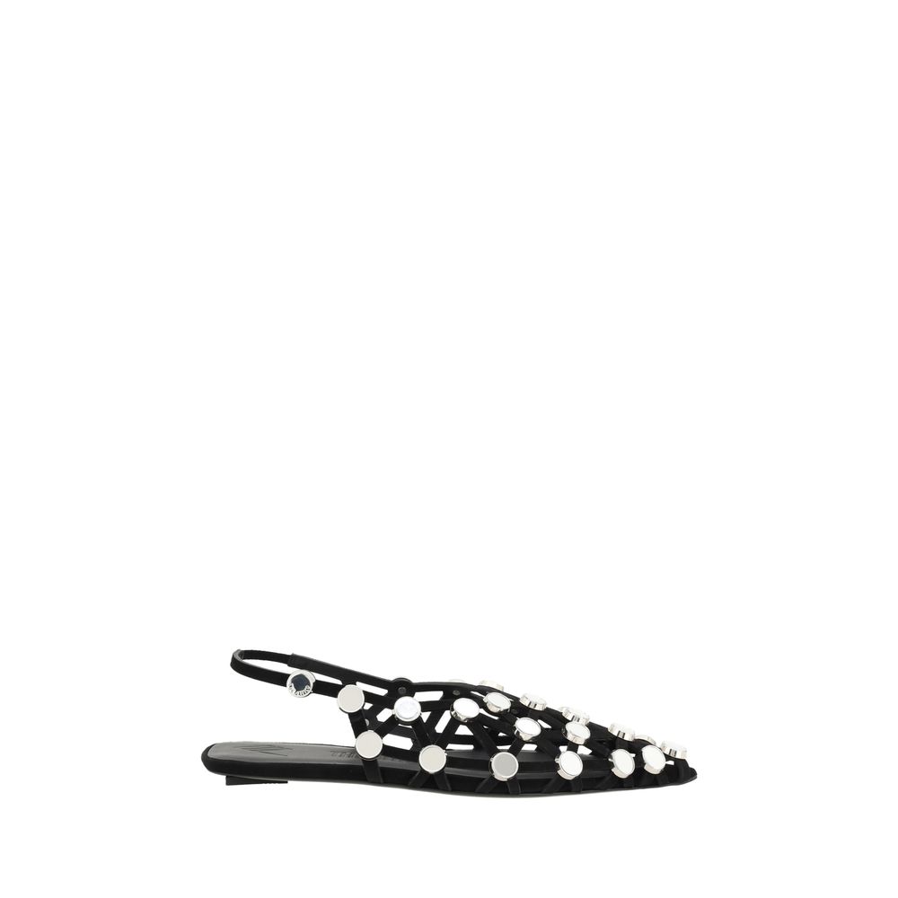 The Attico Grid Ballerinas -   -  The Attico.