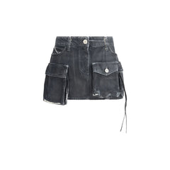 The Attico Cargo Mini Skirt -   -  The Attico.