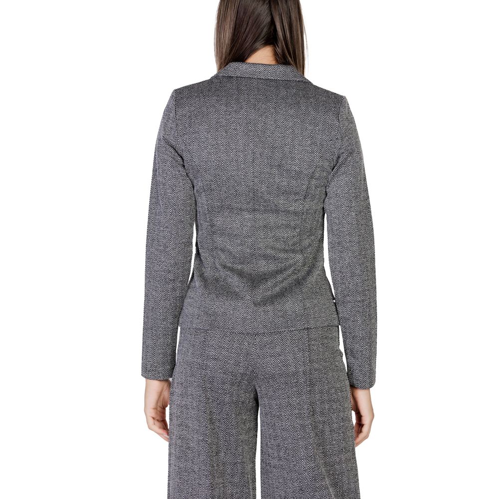 ICHI Black Polyester Blazer -   -  ICHI.