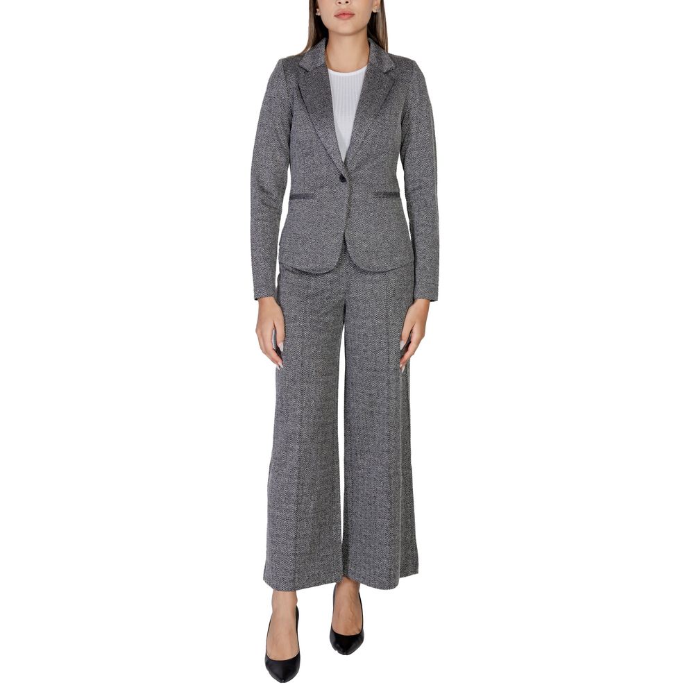 ICHI Black Polyester Blazer -   -  ICHI.
