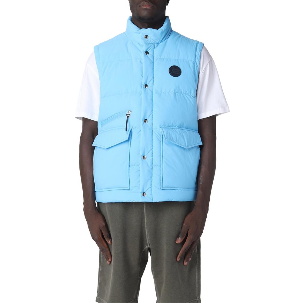 Woolrich Light Blue Polyester Men Vest -   -  Woolrich.