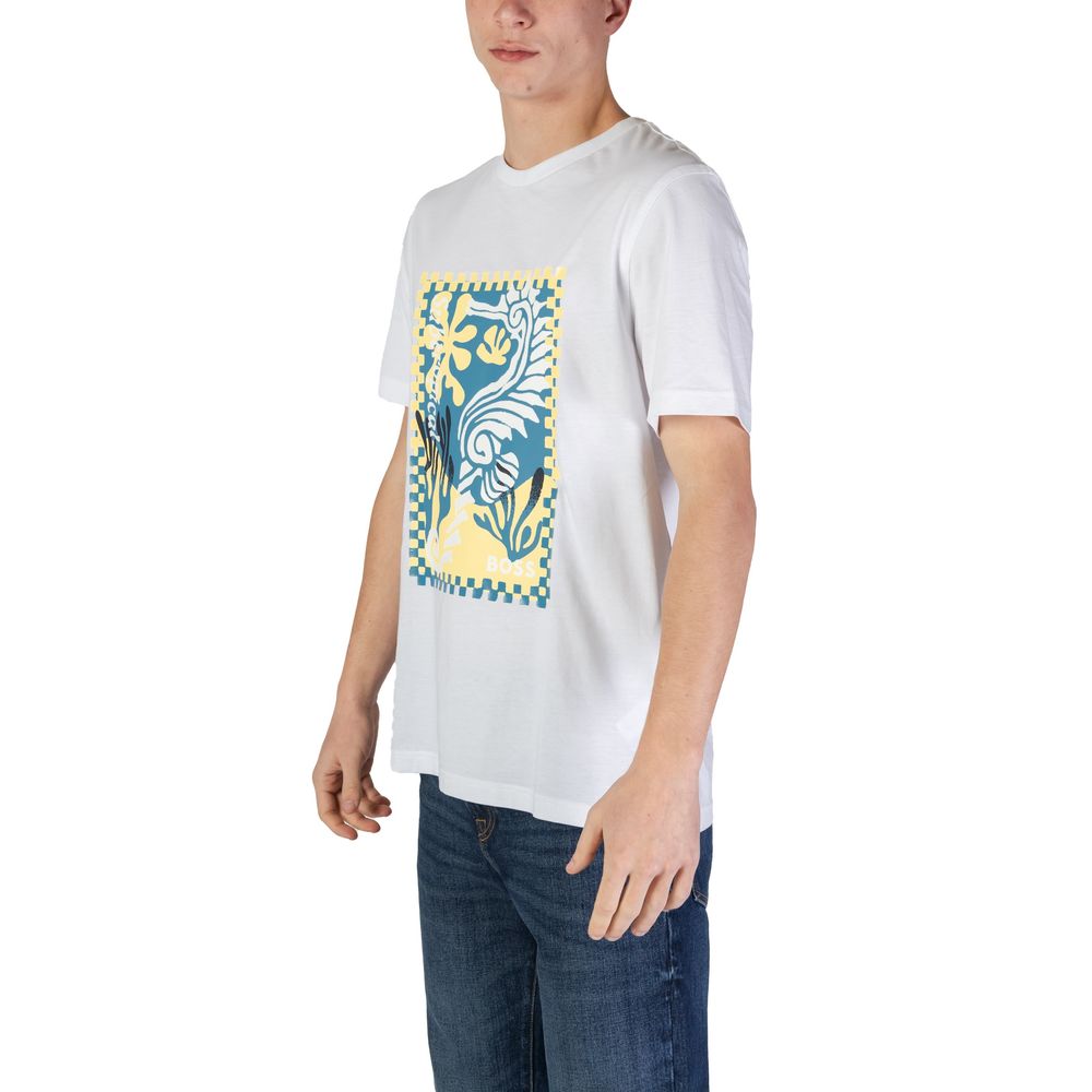 Hugo Boss White Cotton T-Shirt -   -  Hugo Boss.