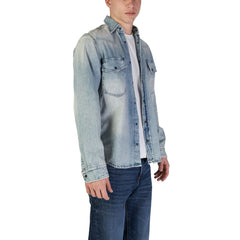 Hugo Boss Light Blue Cotton Shirt -   -  Hugo Boss.