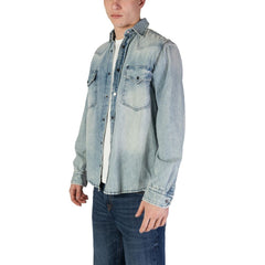 Hugo Boss Light Blue Cotton Shirt -   -  Hugo Boss.