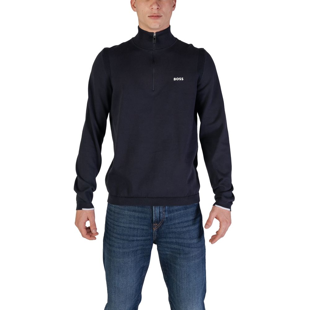 Hugo Boss Blue Cotton Cardigan -   -  Hugo Boss.