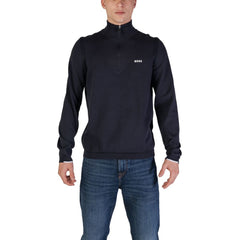 Hugo Boss Blue Cotton Cardigan -   -  Hugo Boss.