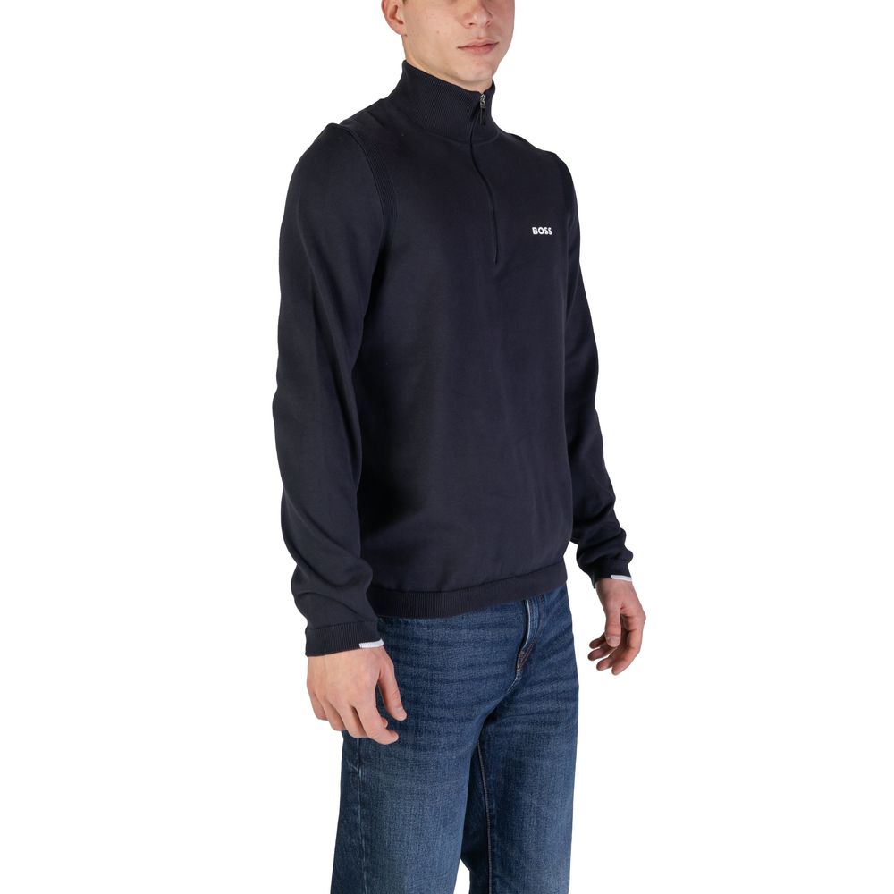 Hugo Boss Blue Cotton Cardigan -   -  Hugo Boss.