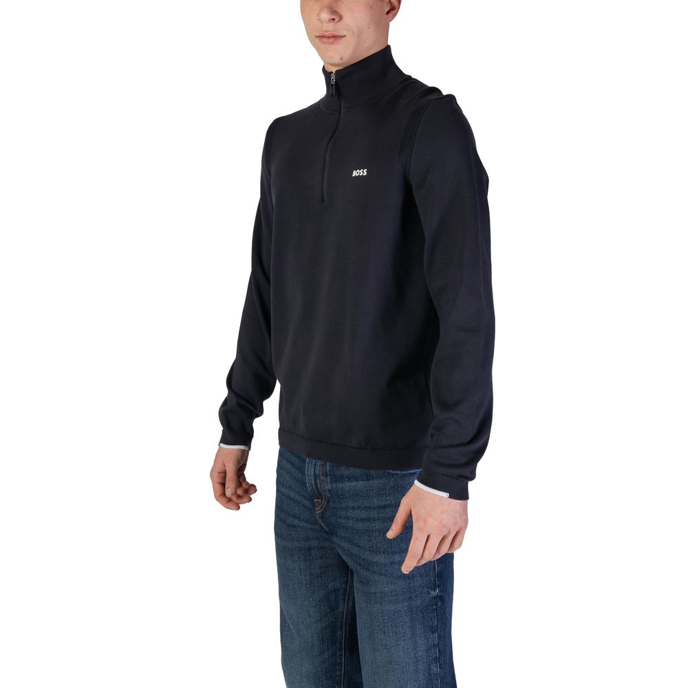 Hugo Boss Blue Cotton Cardigan -   -  Hugo Boss.