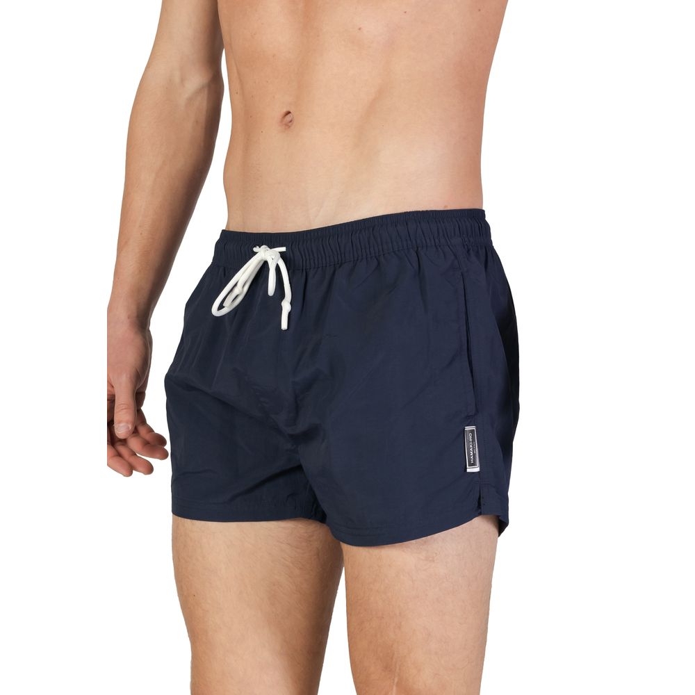Hamaki-Ho Blue Polyester Swim Short -   -  Hamaki-Ho.