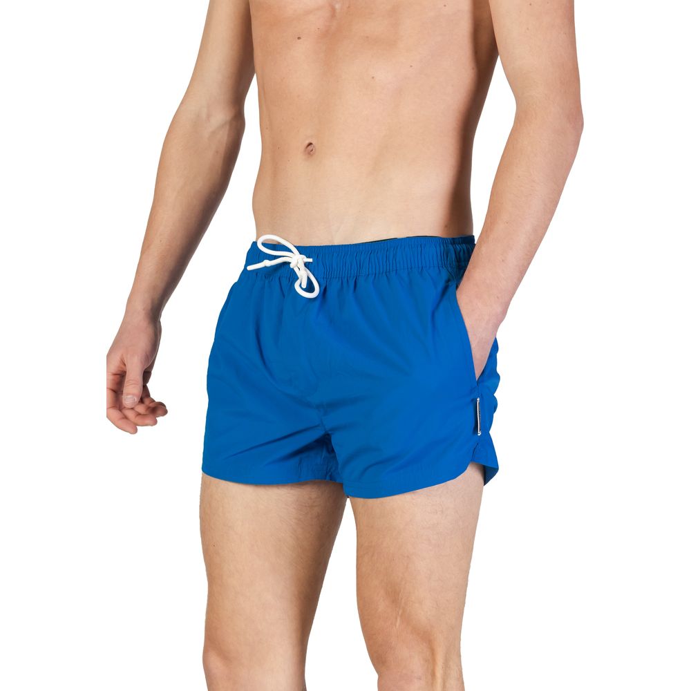 Hamaki-Ho Blue Polyester Swim Short -   -  Hamaki-Ho.