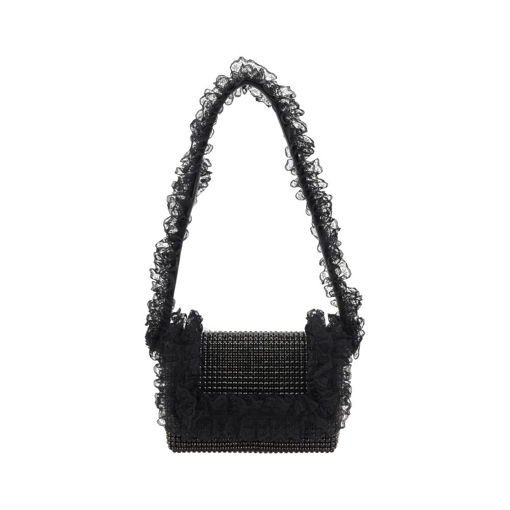 Self-Portrait Crystal Lace Shoulder Bag -   -  Self-Portrait.