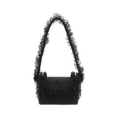Self-Portrait Crystal Lace Shoulder Bag -   -  Self-Portrait.