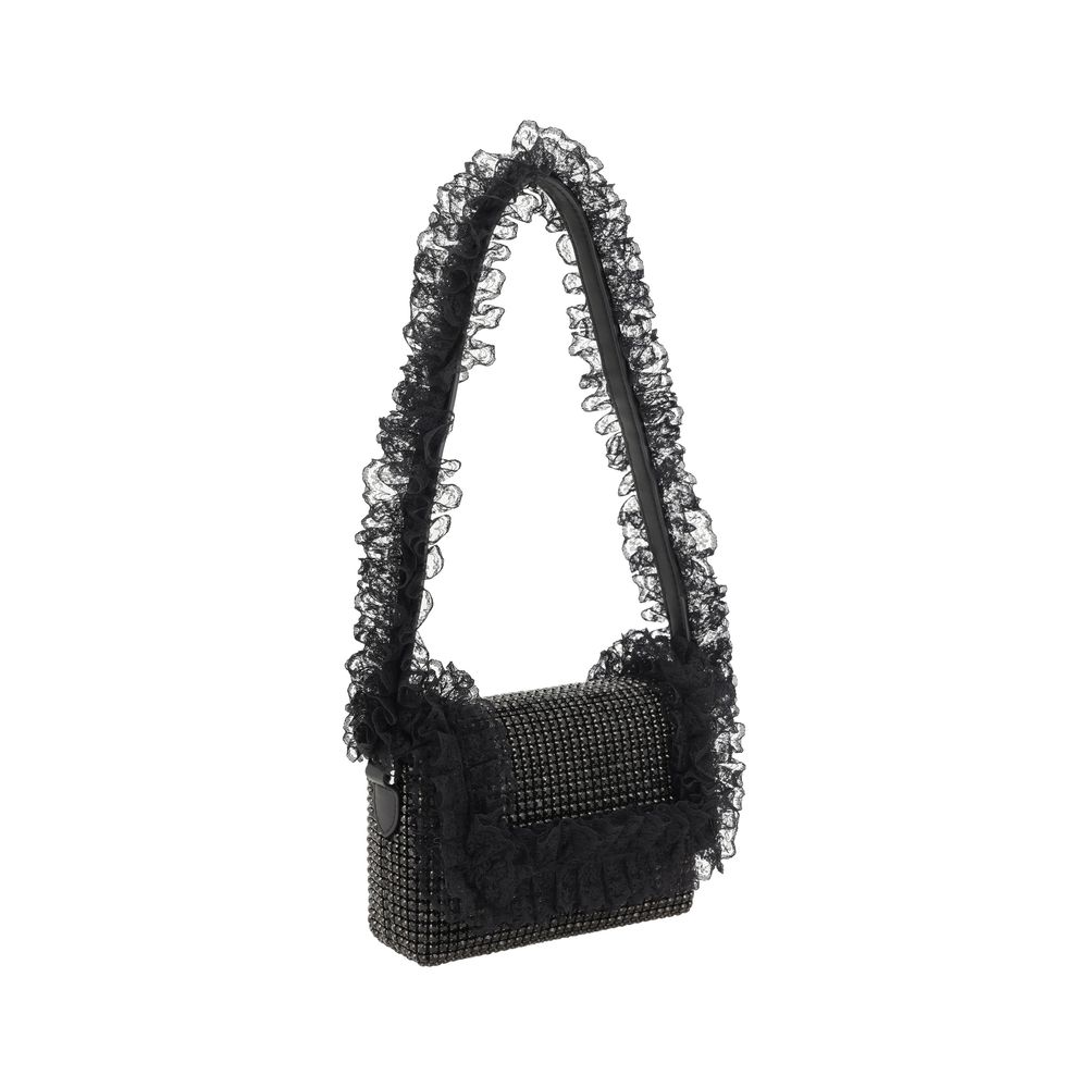 Self-Portrait Crystal Lace Shoulder Bag -   -  Self-Portrait.