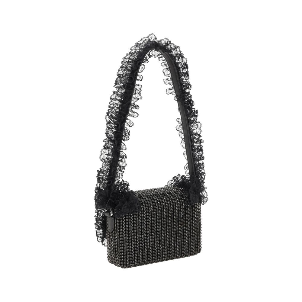 Self-Portrait Crystal Lace Shoulder Bag -   -  Self-Portrait.