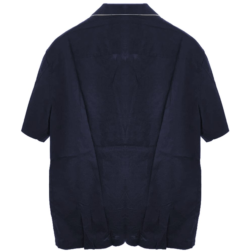 Emporio Armani Blue Cotton Shirt -   -  Emporio Armani.