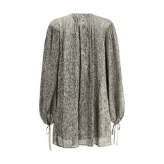 Chloé Silk lamé mini Dress -   -  Chloé.