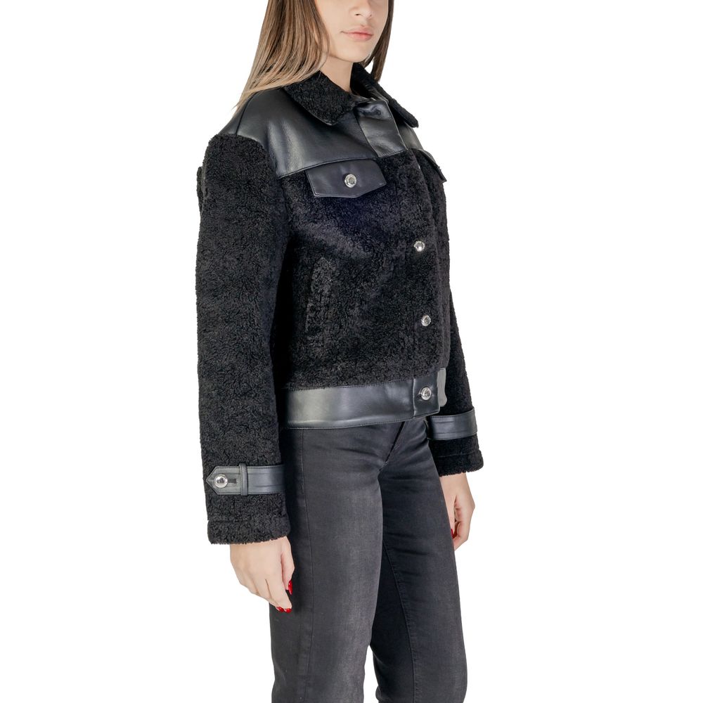 Morgan De Toi Black Polyester Coat -   -  Morgan De Toi.