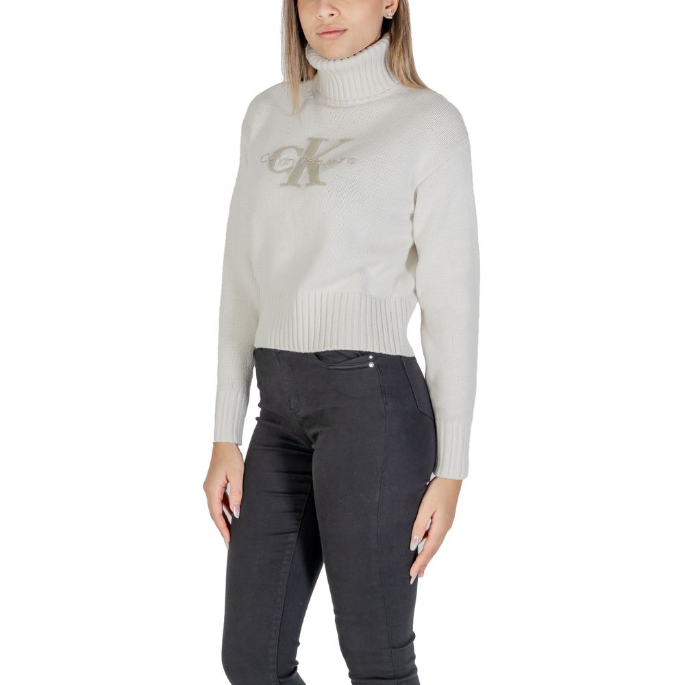 Calvin Klein Jeans Cream Cotton Sweater -   -  Calvin Klein Jeans.