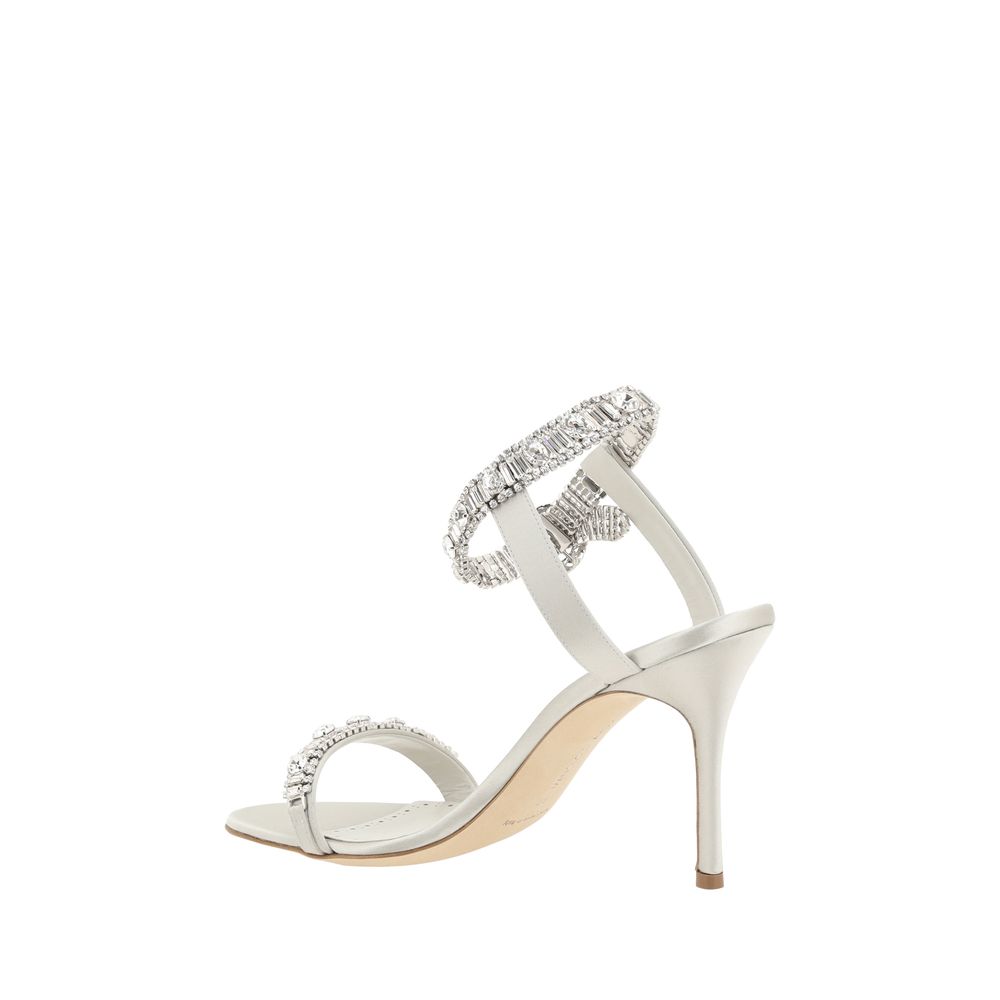 Manolo Blahnik Asasan Satin Sandals -   -  Manolo Blahnik.