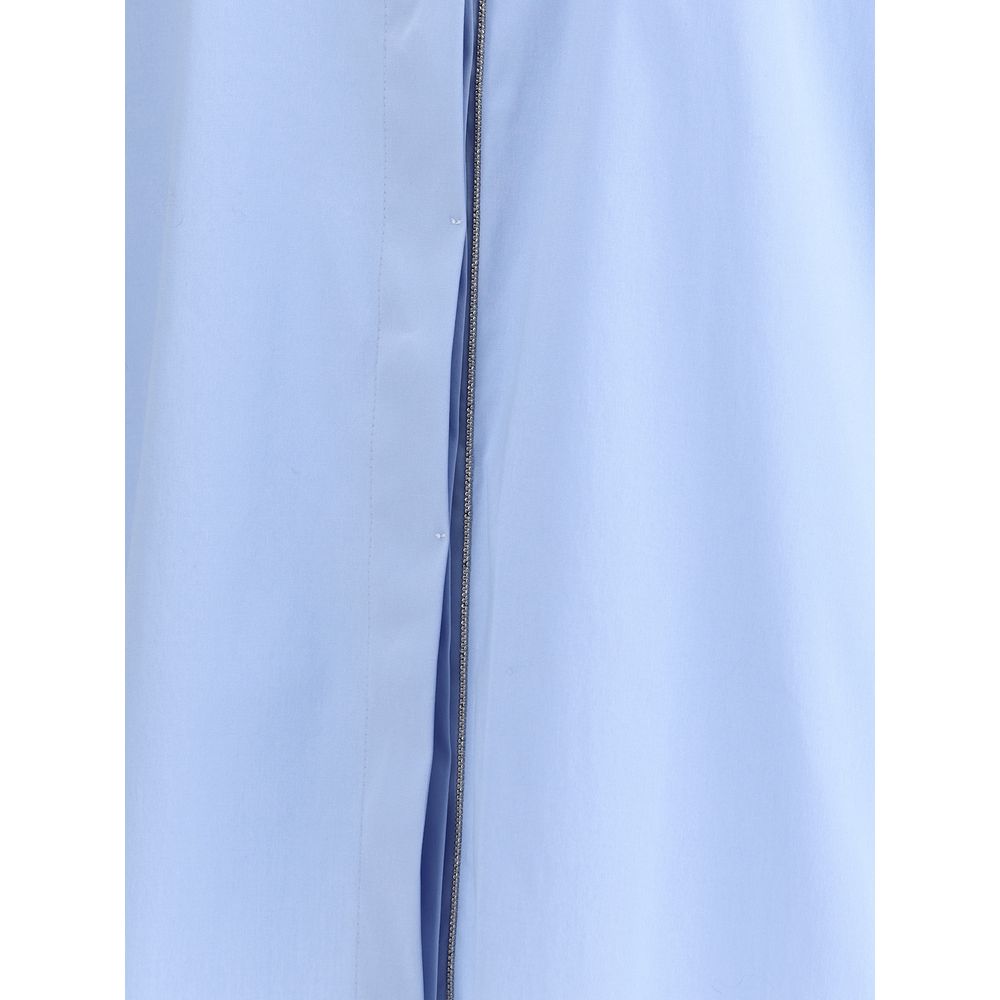 Brunello Cucinelli Shiny monili Shirt -   -  Brunello Cucinelli.