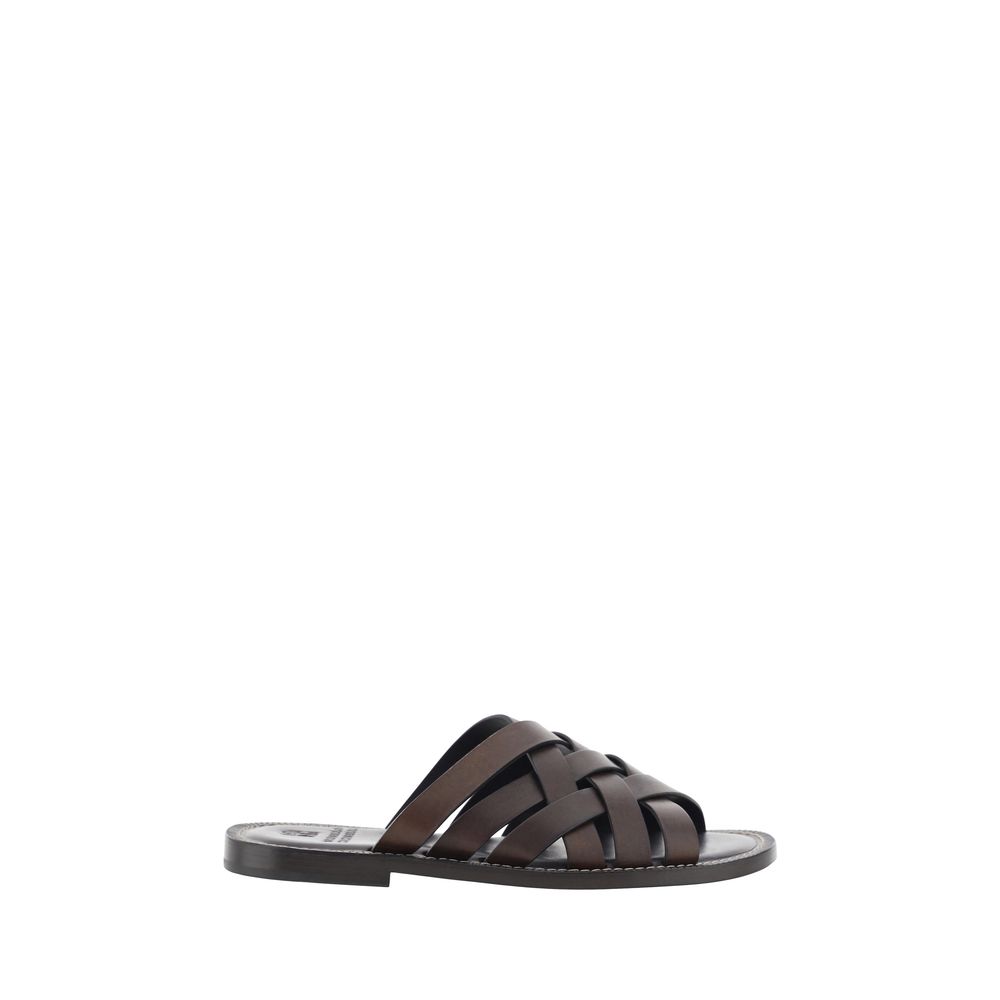 Brunello Cucinelli Leather Sandals -   -  Brunello Cucinelli.