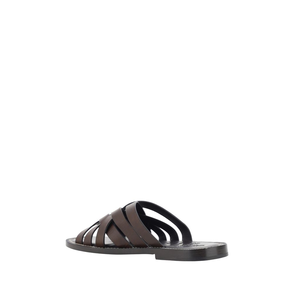 Brunello Cucinelli Leather Sandals -   -  Brunello Cucinelli.