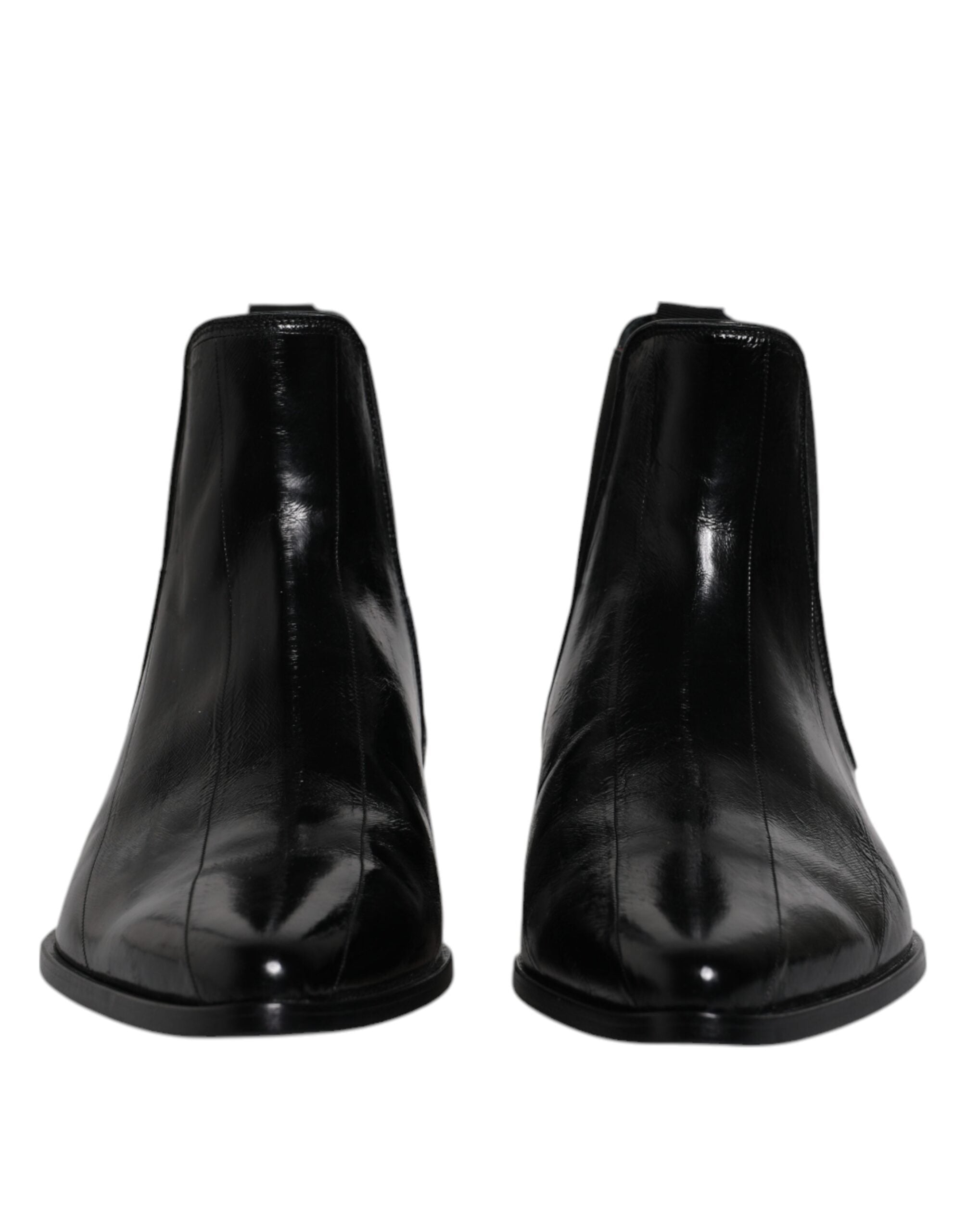 Dolce & Gabbana Black Leather Chelsea Men Ankle Boots Shoes -   -  Dolce & Gabbana.
