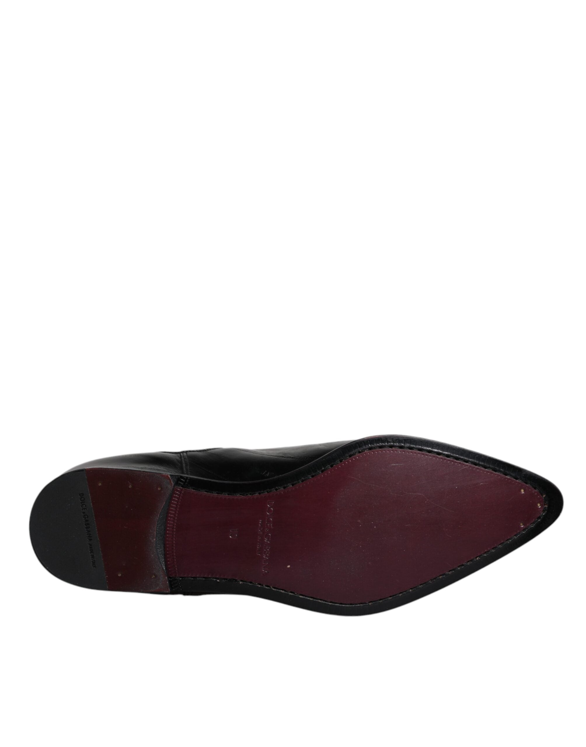 Dolce & Gabbana Black Leather Chelsea Men Ankle Boots Shoes -   -  Dolce & Gabbana.
