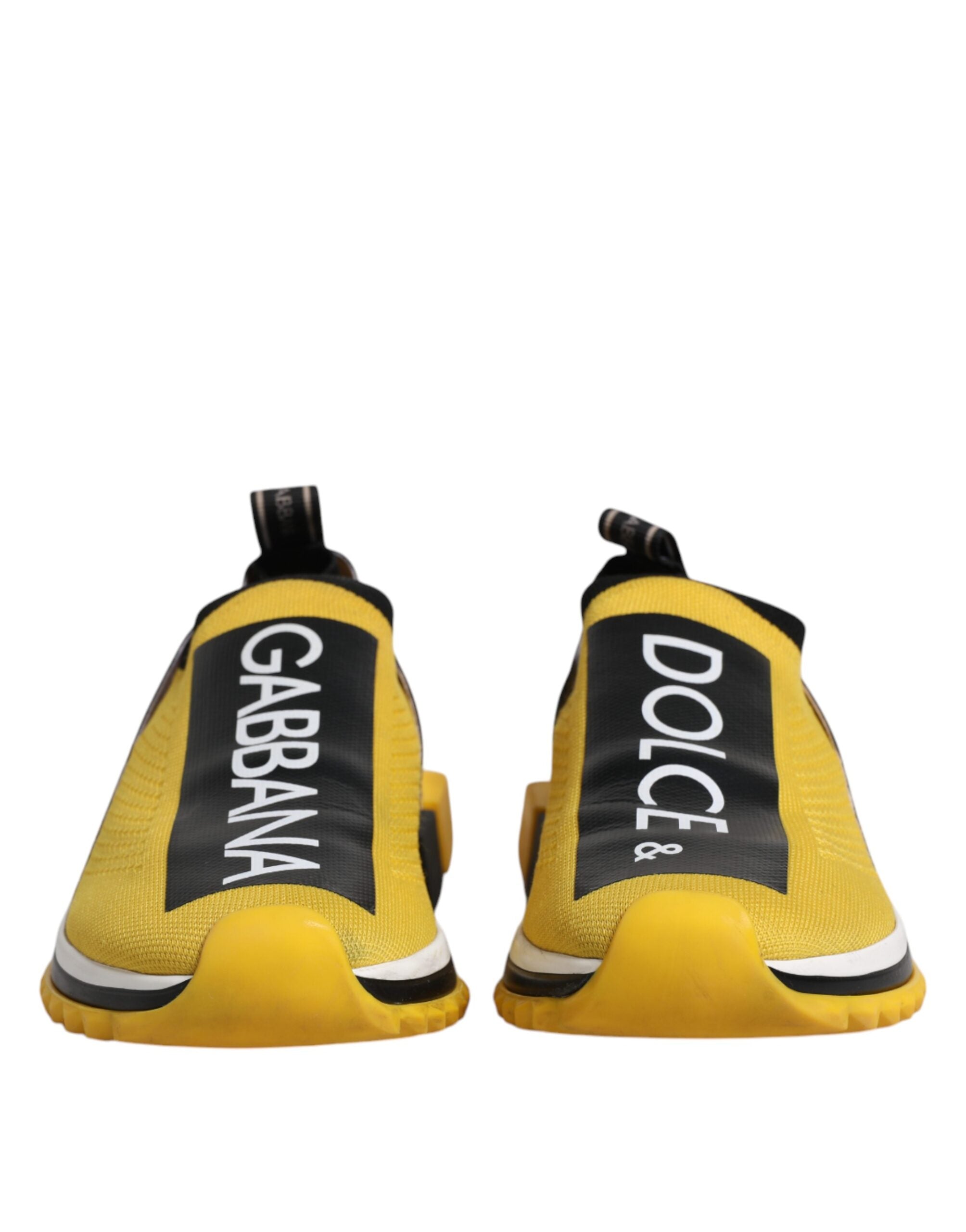 Dolce & Gabbana Yellow Black Slip On Sorrento Sneaker Shoes -   -  Dolce & Gabbana.