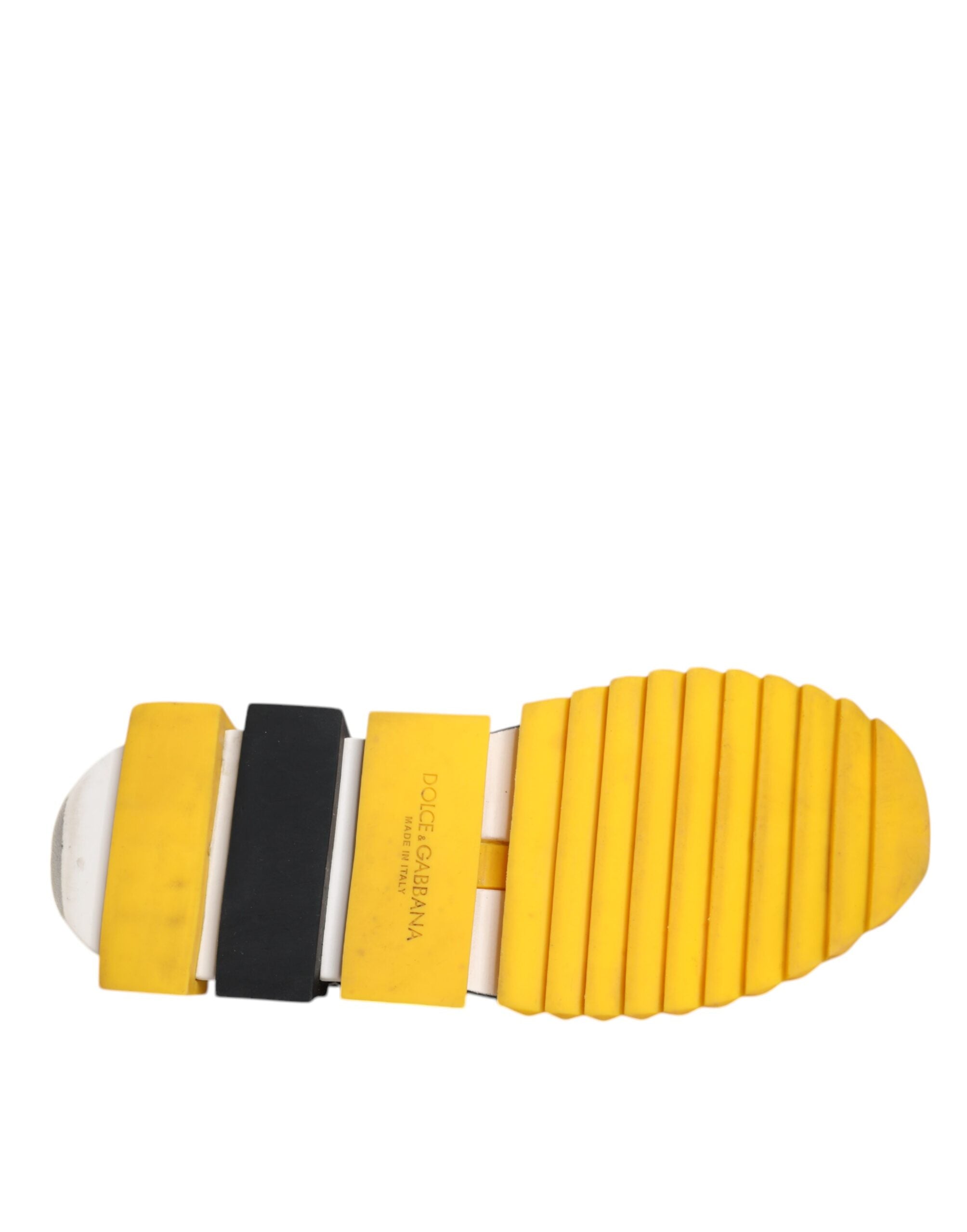 Dolce & Gabbana Yellow Black Slip On Sorrento Sneaker Shoes -   -  Dolce & Gabbana.