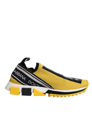 Dolce & Gabbana Yellow Black Slip On Sorrento Sneaker Shoes -   -  Dolce & Gabbana.