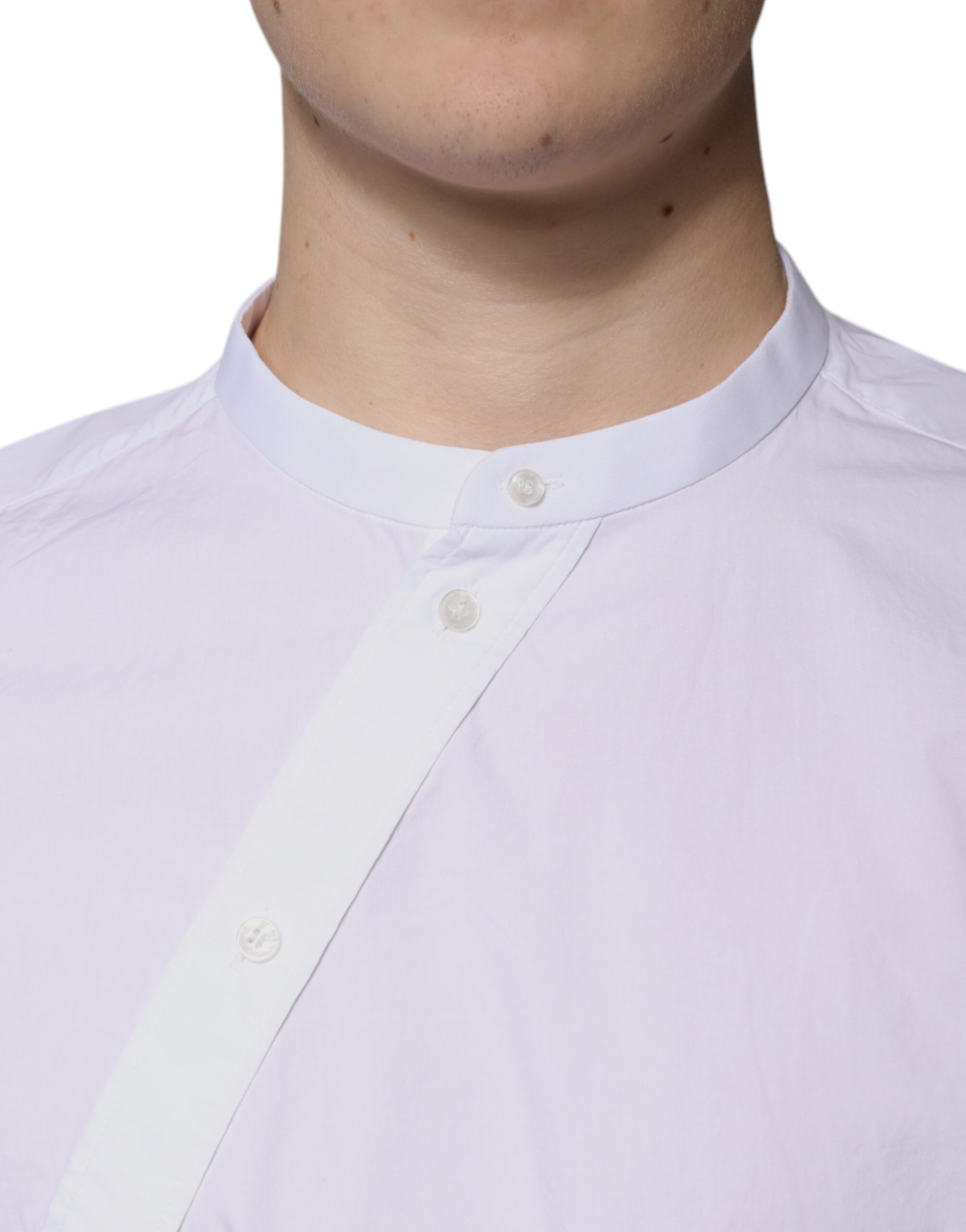 Dolce & Gabbana White Cotton Slim Fit MARTINI Dress Shirt -   -  Dolce & Gabbana.