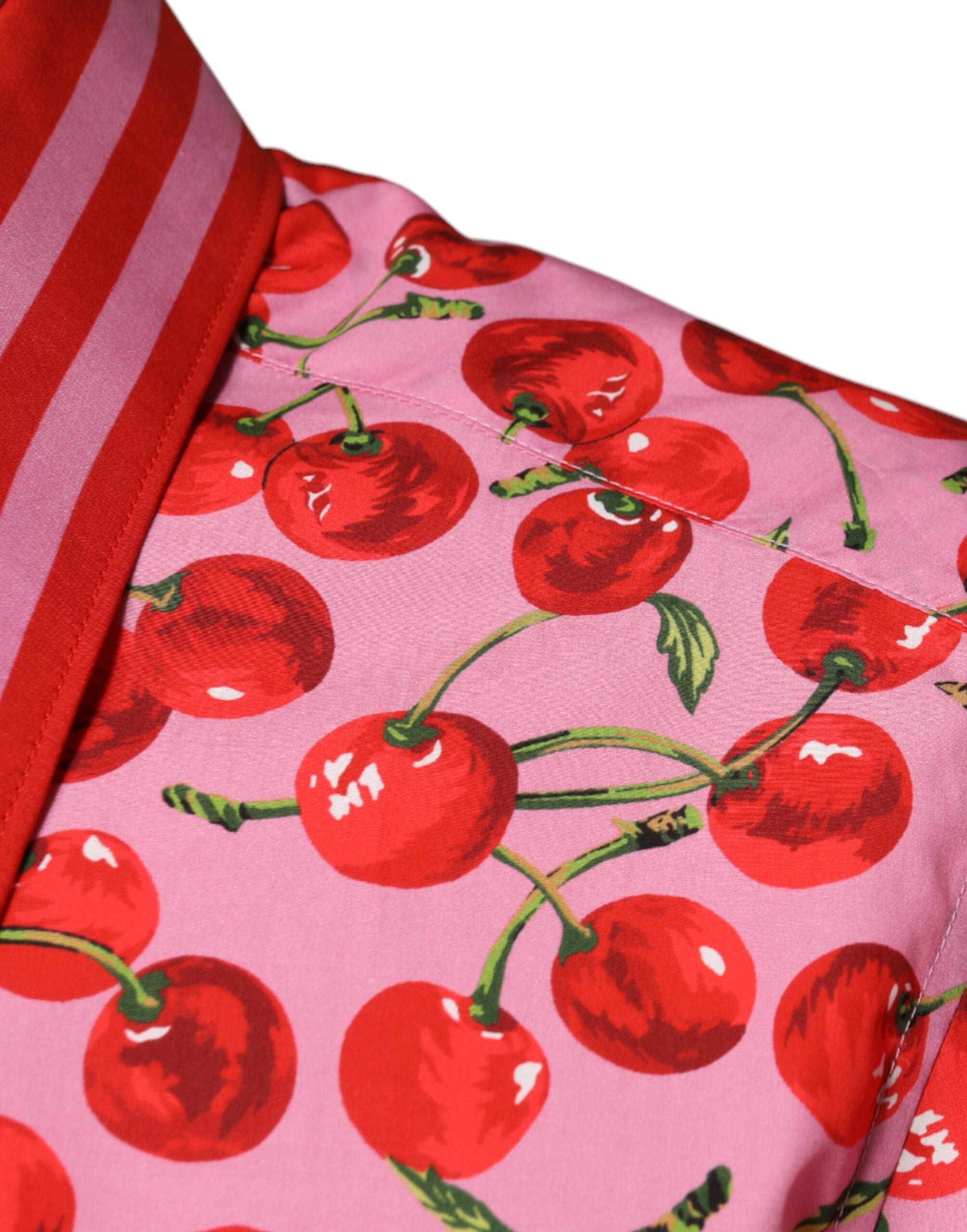 Dolce & Gabbana Pink Cherry Cotton Formal MARTINI Dress Shirt -   -  Dolce & Gabbana.