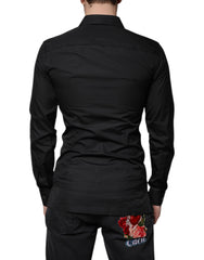Dolce & Gabbana Black Cotton Formal Long Sleeves Dress Shirt -   -  Dolce & Gabbana.