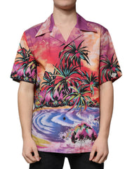 Dolce & Gabbana Multicolor Tropical Button Down Casual Shirt -   -  Dolce & Gabbana.